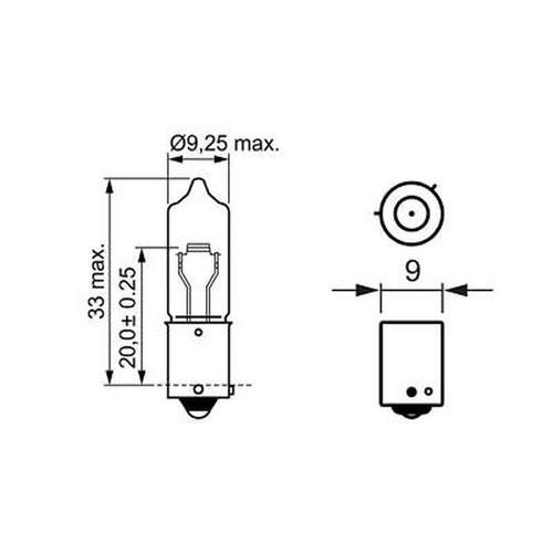 Bulb reverse light - bulb,, bosch