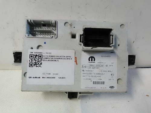 50534683 fuse box alfa romeo - 50534683,